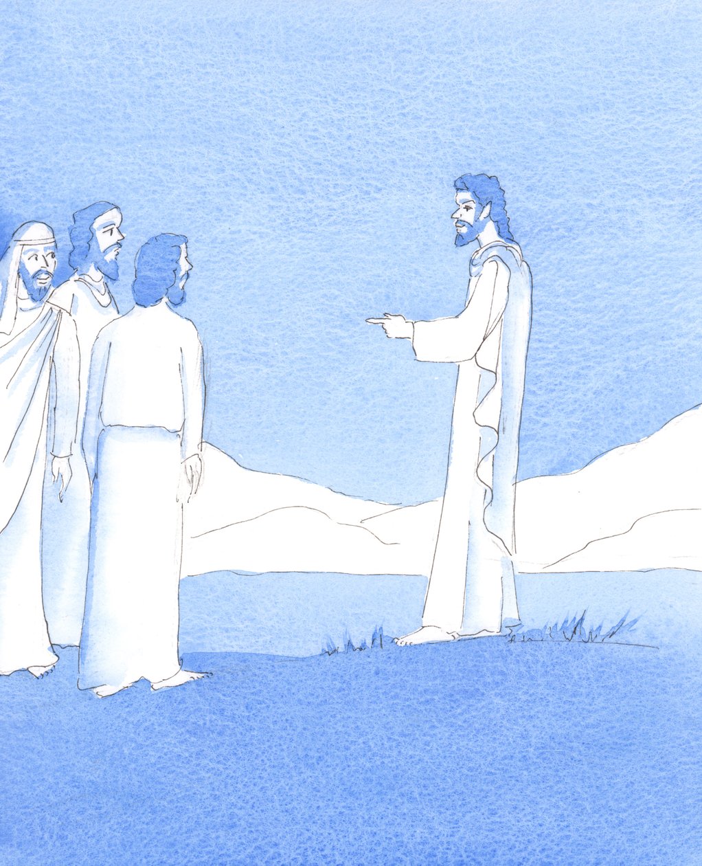 Als Christus seinen Jüngern die 