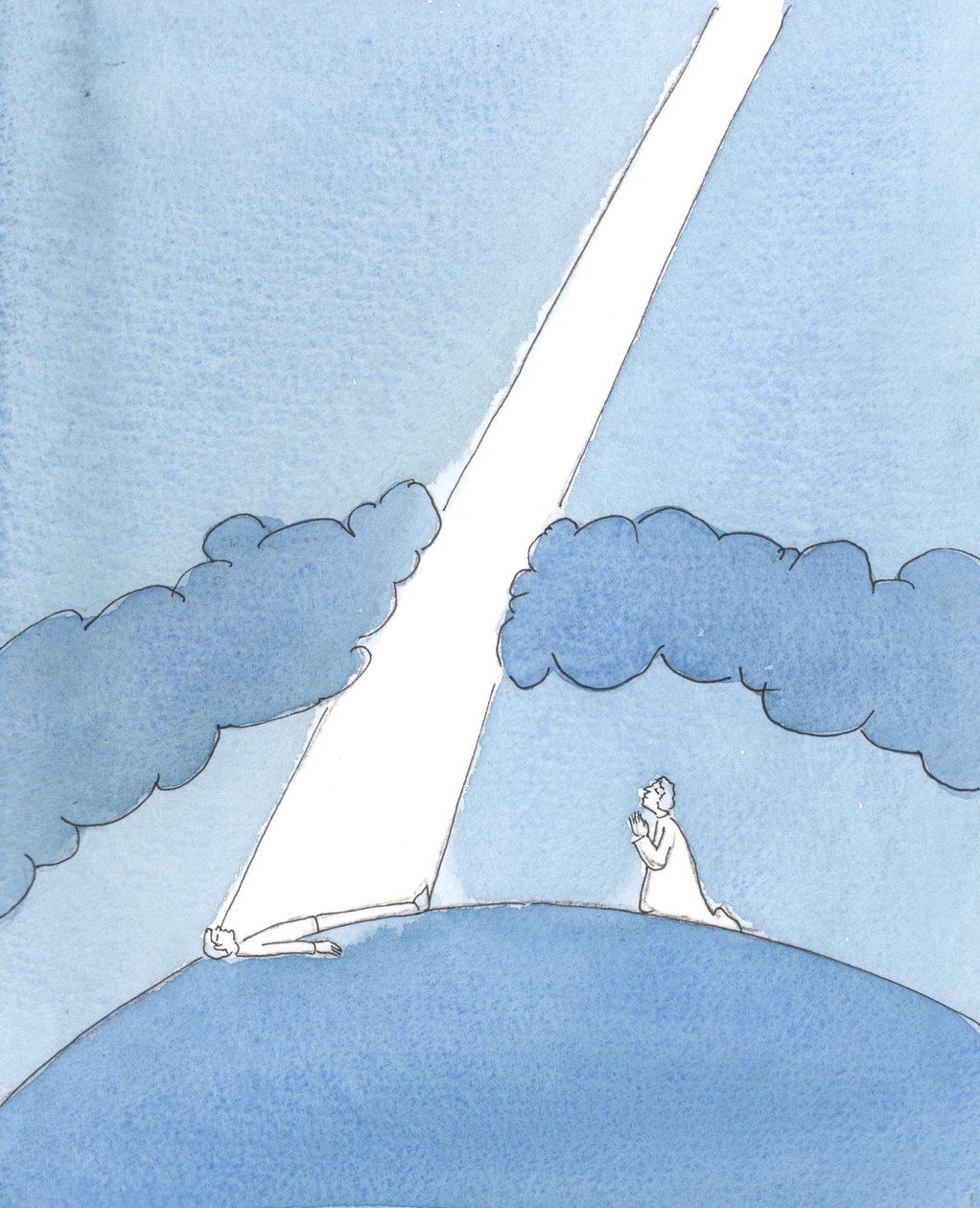 Wann immer wir für jemanden im Namen Jesu Fürbitte leisten, durchdringt ein Strahl von Licht und Gnade aus dem Himmel die dunkle 