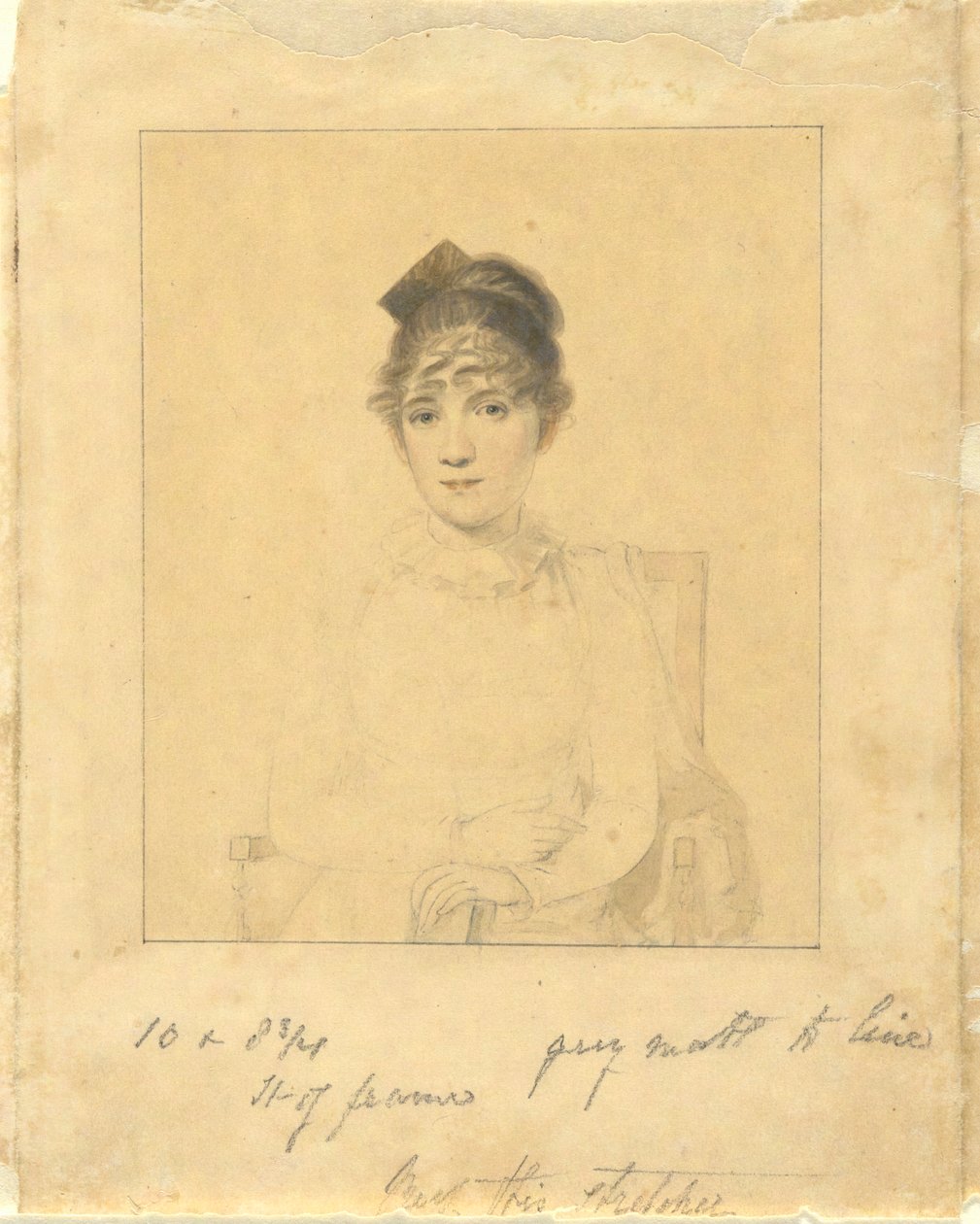 Harriet Trumbull (Tochter von Gouverneur Jonathan Trumbull, Jr.; Ehefrau von Benjamin Silliman vom Yale College) von Elkanah Tisdale