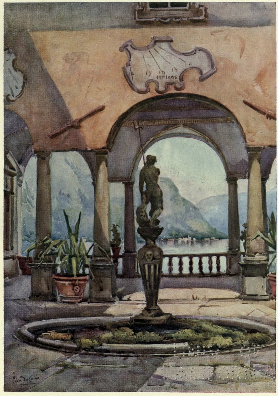 Die Loggia, Villa Pliniana, Lago di Como, Illustration aus 