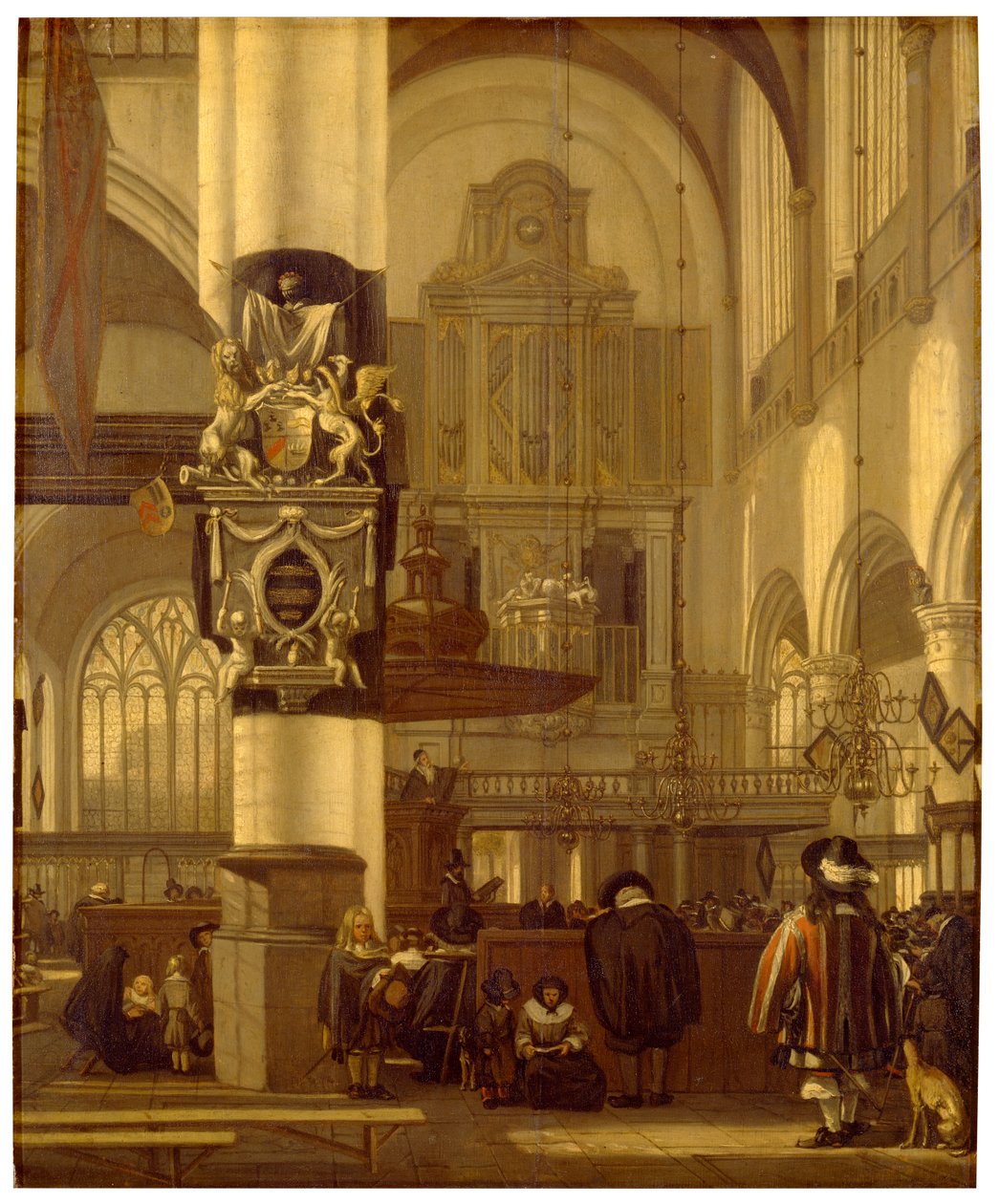Innenraum einer Kirche von Emanuel de Witte