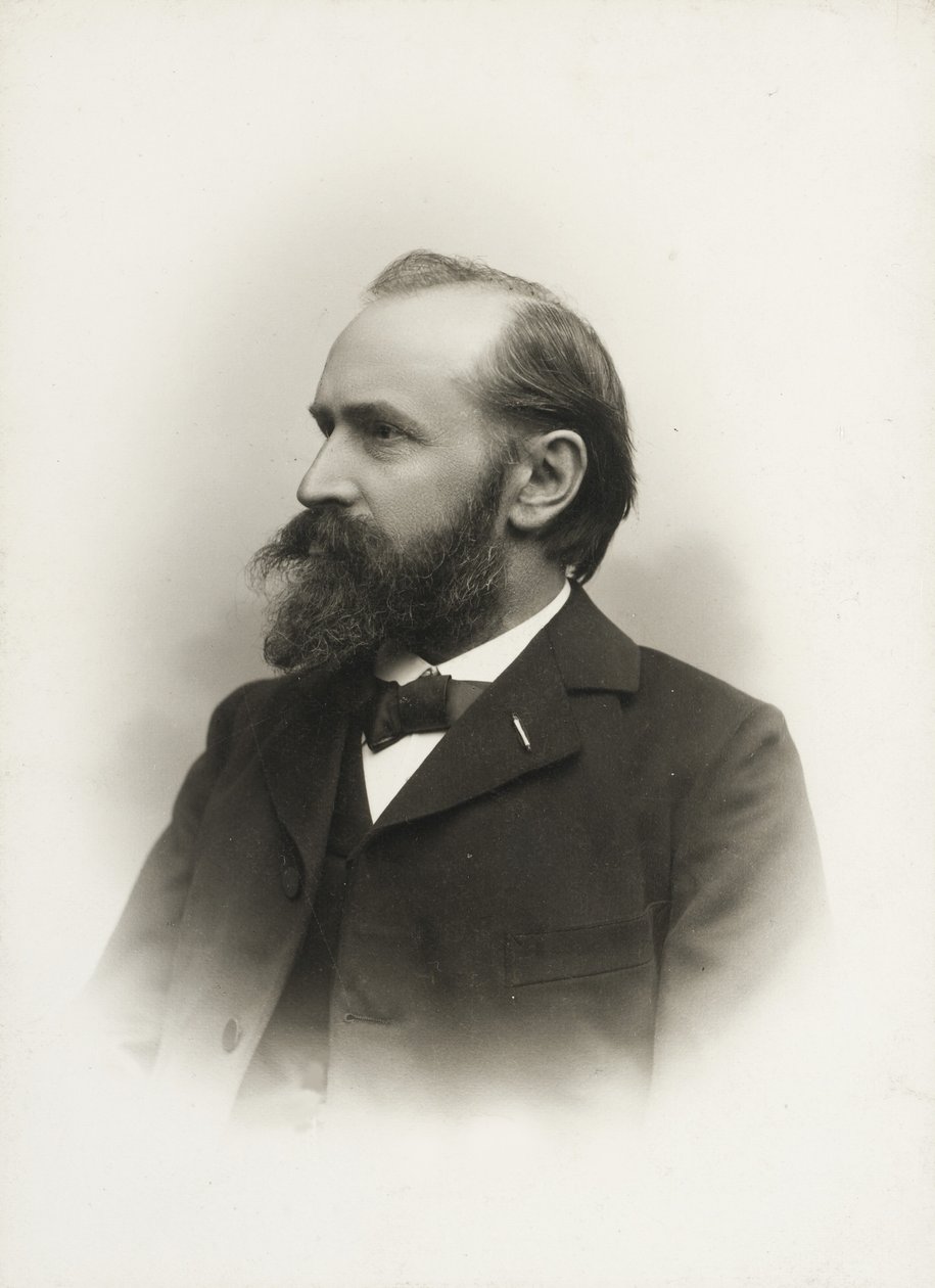 Porträt des Komponisten und Organisten Otto Malling 1848-1915, um 1900 von Emil Hohlenberg