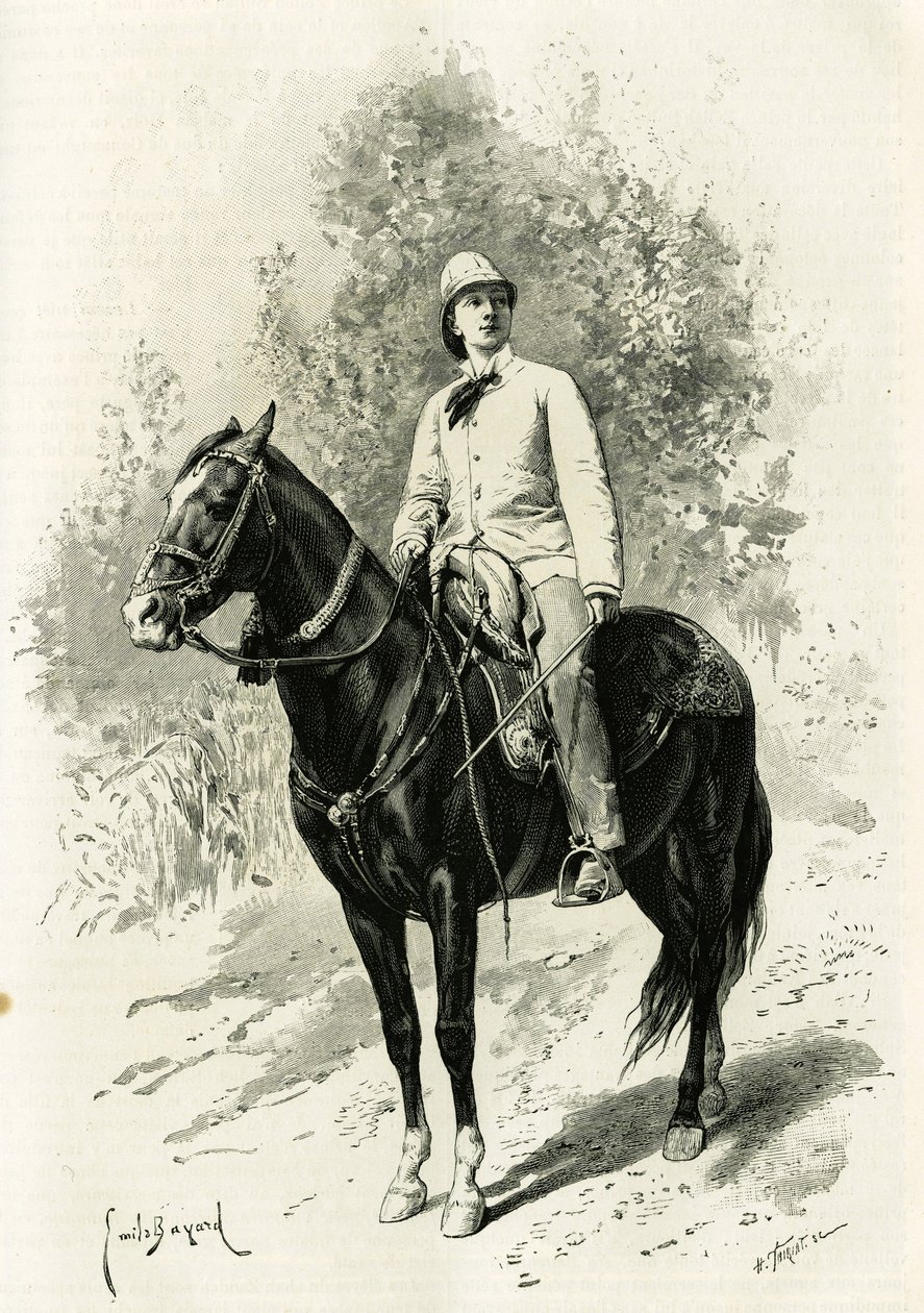 Porträt von Jane Dieulafoy (geb. Magre) von Emile Antoine Bayard