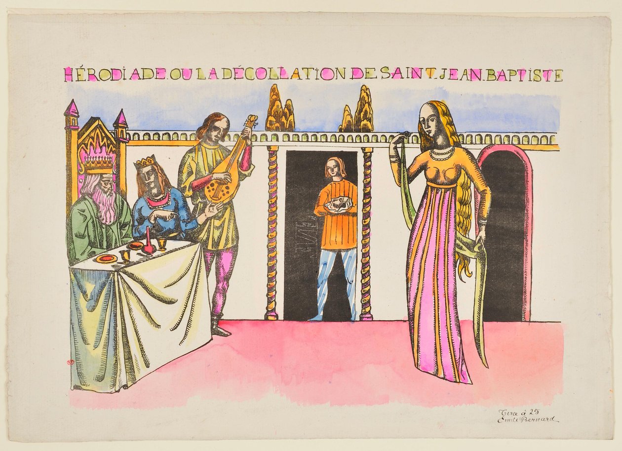 Hérodiade oder die Enthauptung von Johannes dem Täufer von Emile Bernard