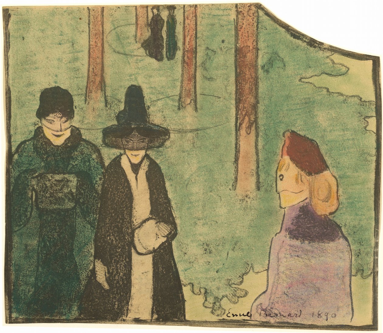 Der Spaziergang von Emile Bernard