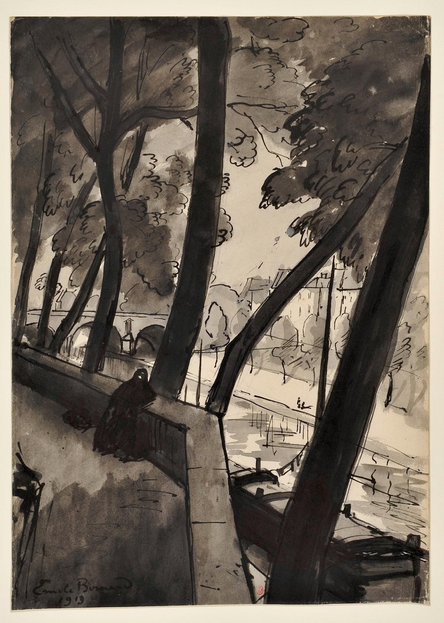 Die Kais: [Die Seine am Pont-Marie] von Emile Bernard