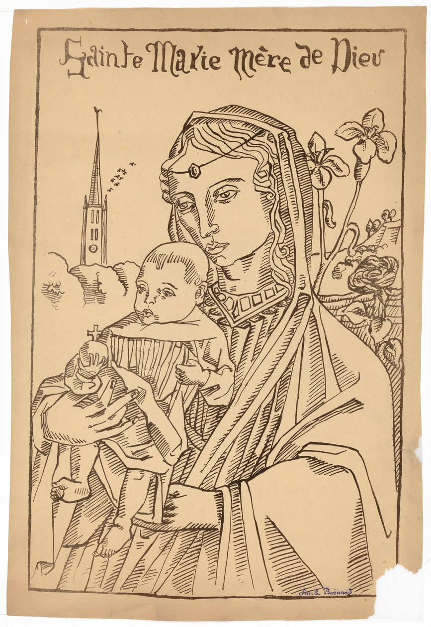 Maria, Mutter Gottes von Emile Bernard