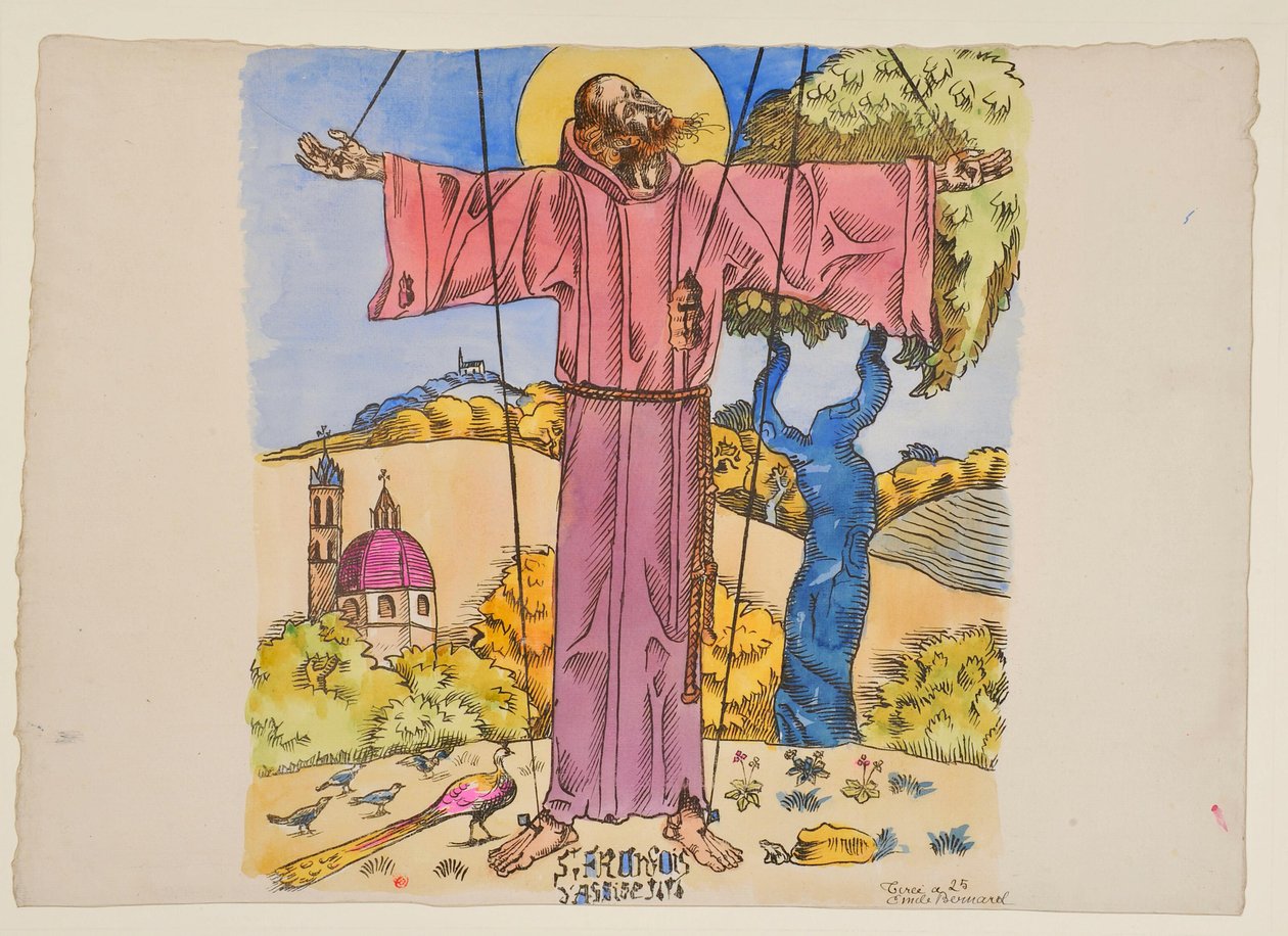 Heiliger Franz von Assisi von Emile Bernard