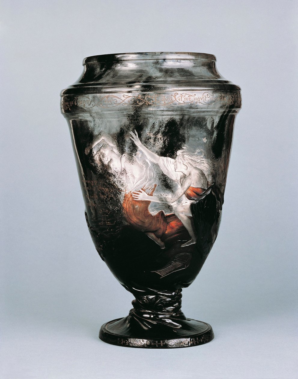 Orpheus in der Unterwelt, Vase von Emile Galle von Emile Galle
