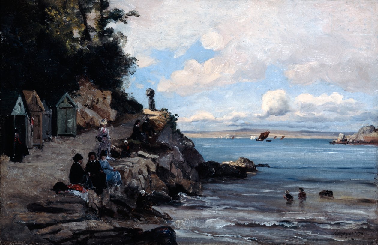 Samstag am Frauenbadestrand, 1876 von Emmanuel Lansyer