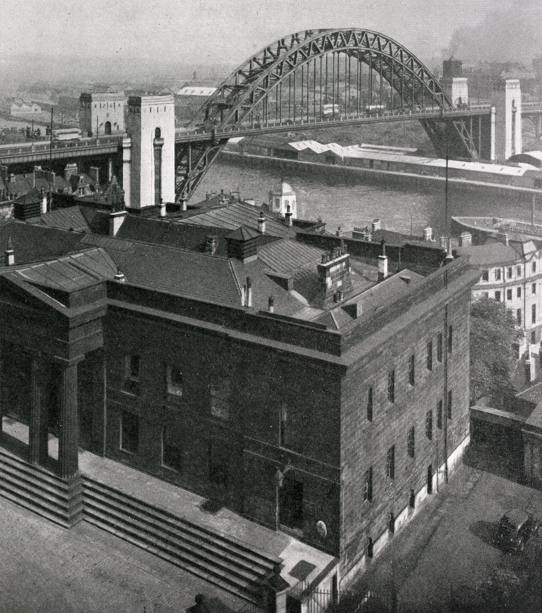 Blick auf die Tyne-Brücke, Blickrichtung Gateshead von Newcastle-upon-Tyne von English Photographer