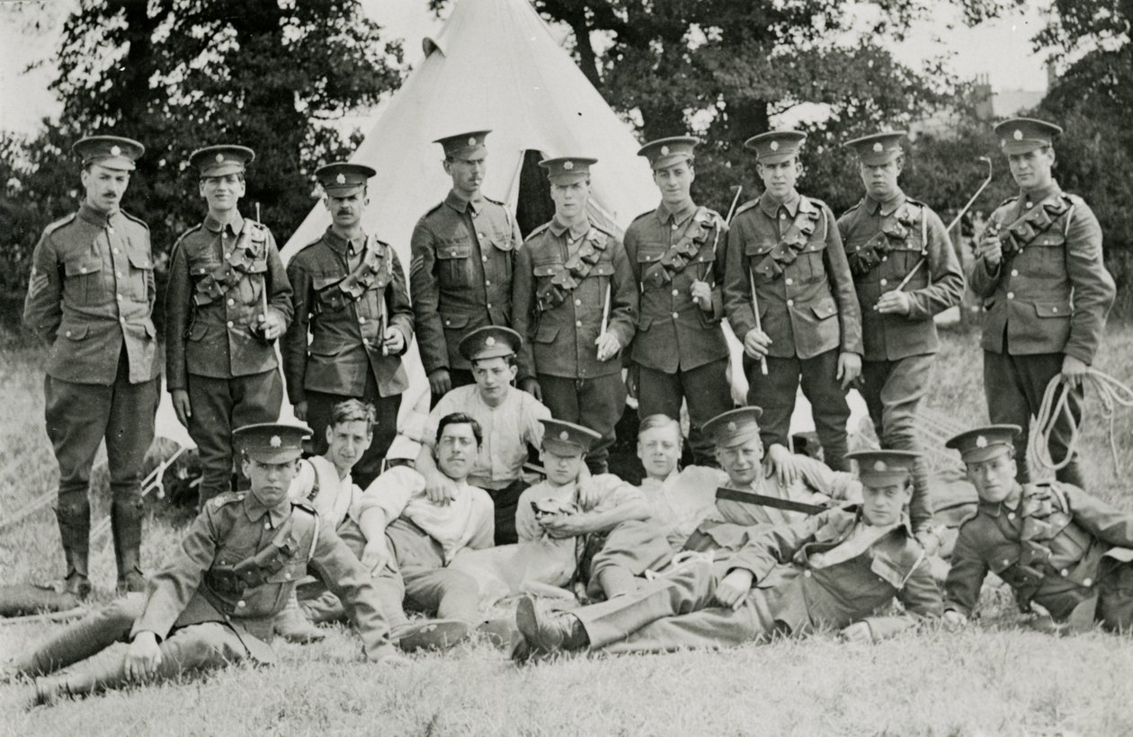 Gruppenporträt des London Mounted Army Service Corps von English Photographer