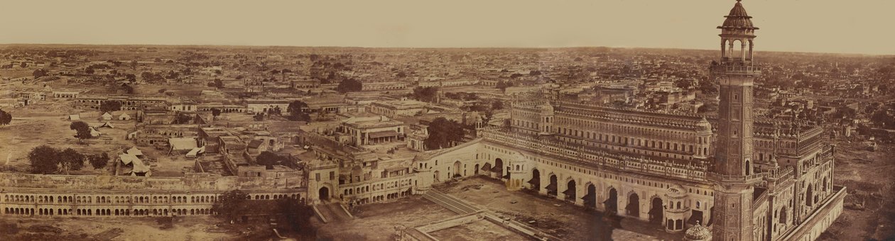 Indische Stadtansicht, aus einer Sammlung von neunundzwanzig Fotografien im Zusammenhang mit dem indischen Aufstand, ca. 1858 von English Photographer