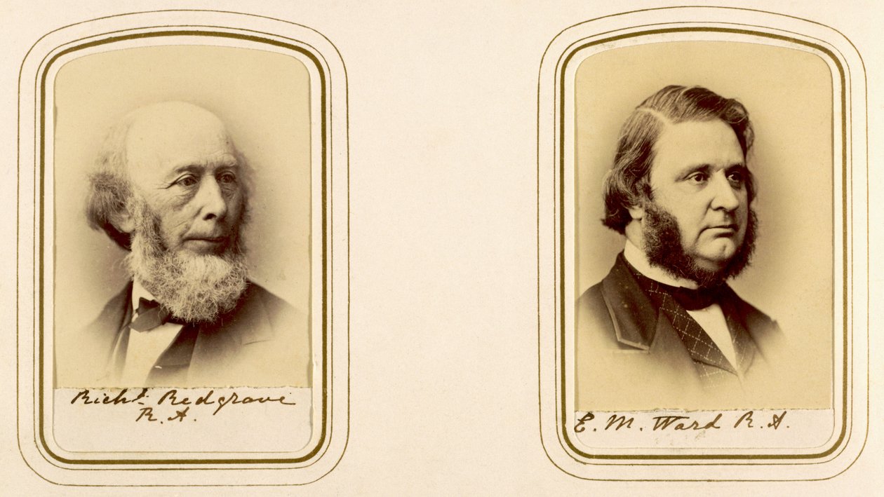 Porträts von Richard Redgrave und Edward Matthew Ward von English Photographer