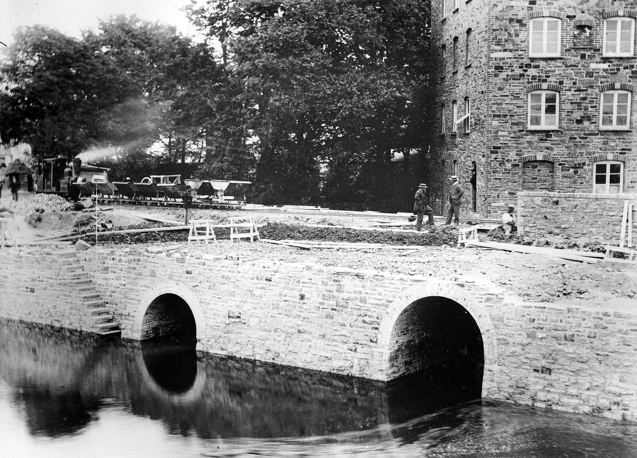 Der Bau der Lynton und Barnstable Railway, ca. 1897 von English Photographer