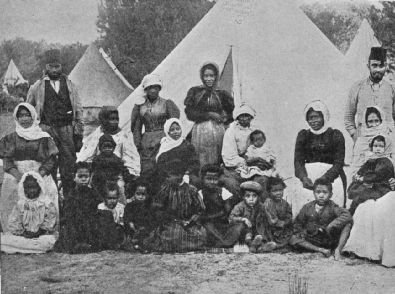 Das Kontaktlager für Malaien, Kapstadt, Illustration aus The King, 25. Mai 1901 von English Photographer