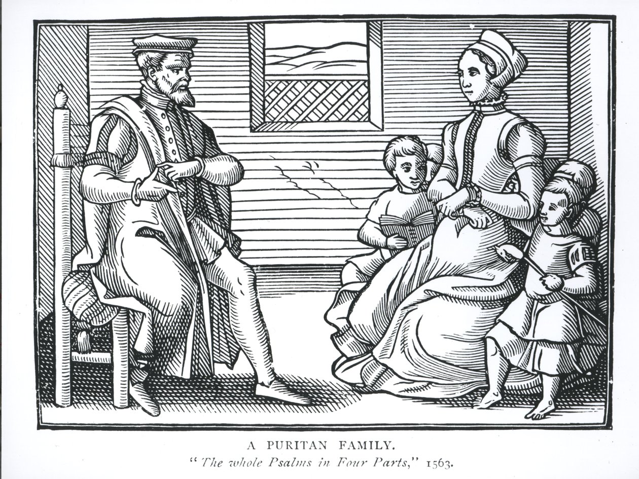 Eine puritanische Familie, aus 