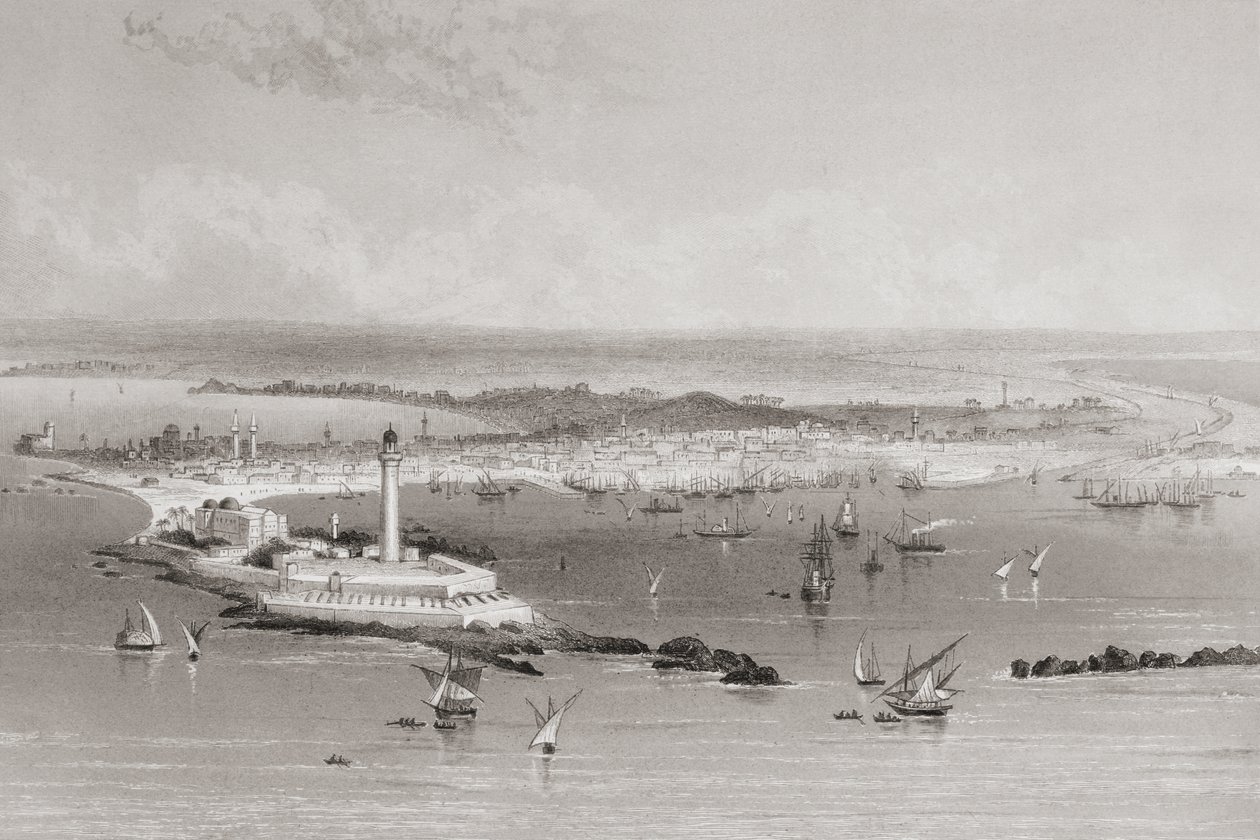 Alexandria, Ägypten, 1883 von English School