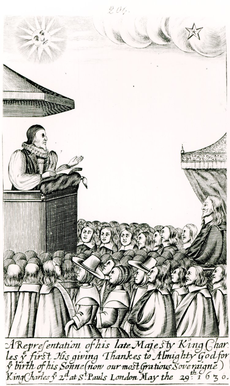 Ankündigung der Geburt von Charles I