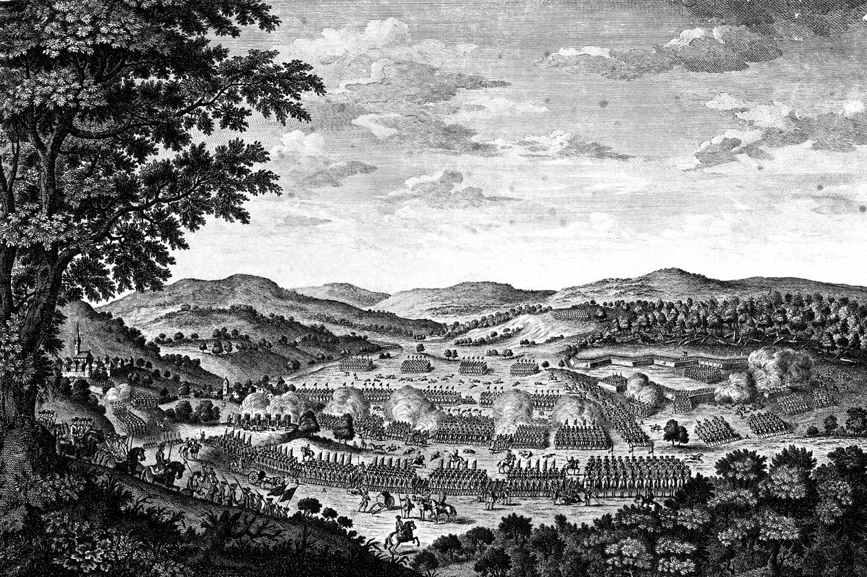Schlacht bei Reichenburg, 21. April 1757 von English School