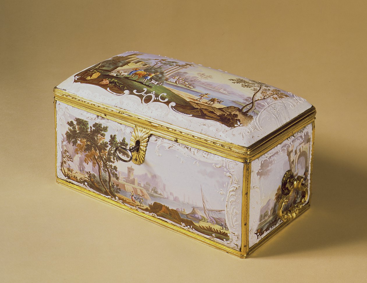 Bilston Teedose, 1770 von English School