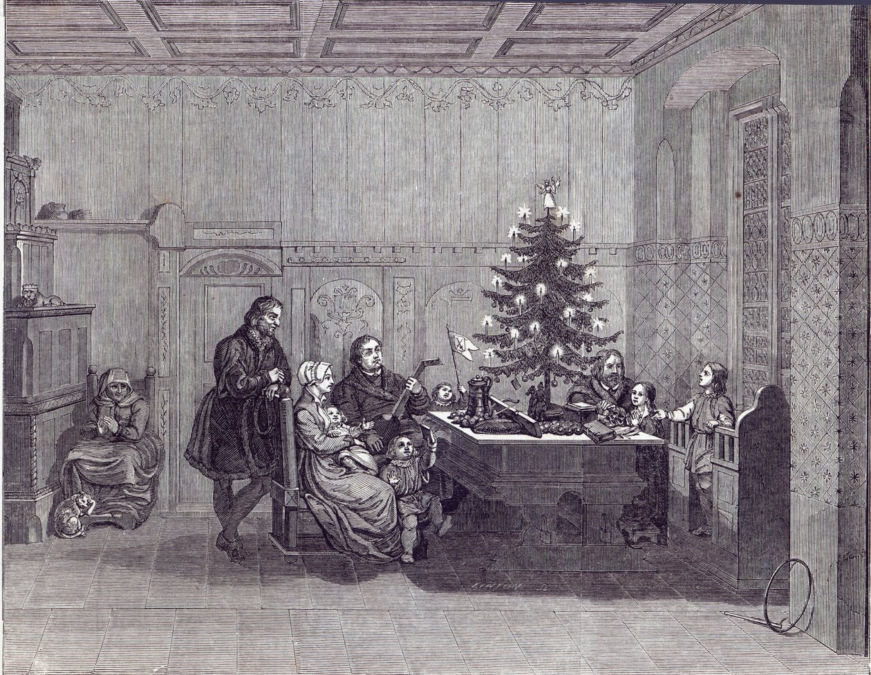 Heiligabend in Deutschland: Martin Luther und seine Familie, aus 