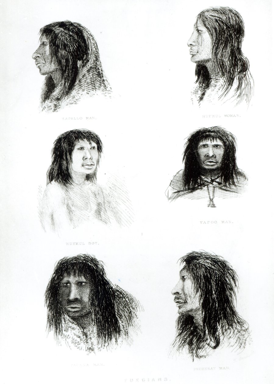 Feuerländer, 1838 von English School