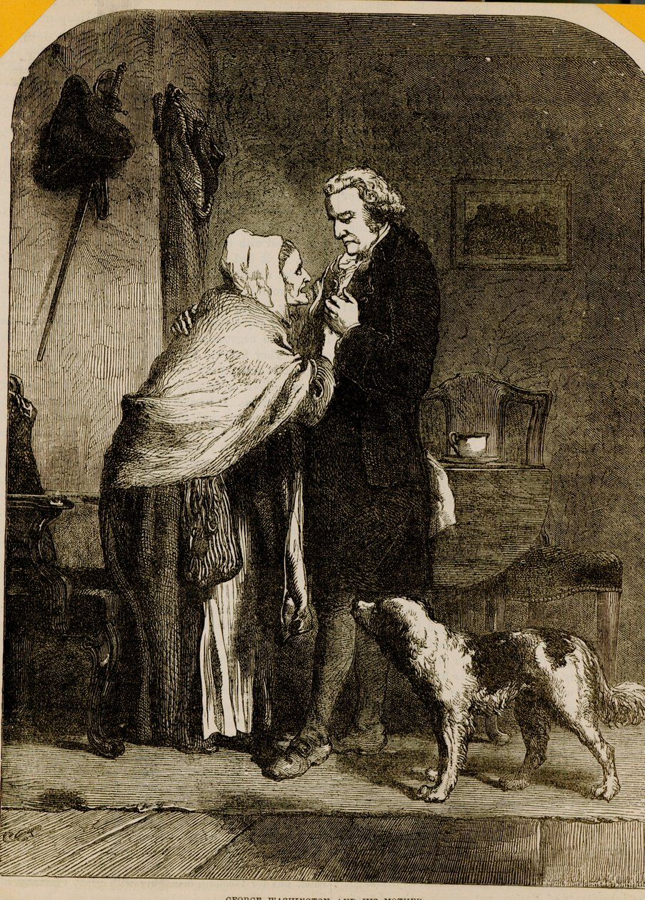 George Washington und seine Mutter von English School