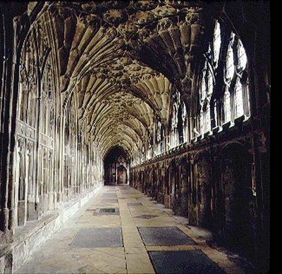 Gloucester Kathedrale, Fächergewölbe-Kreuzgang von English School