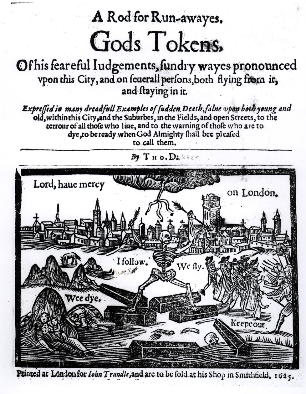 Gottes Zeichen, Eine Rute für Ausreißer, 1625 von English School