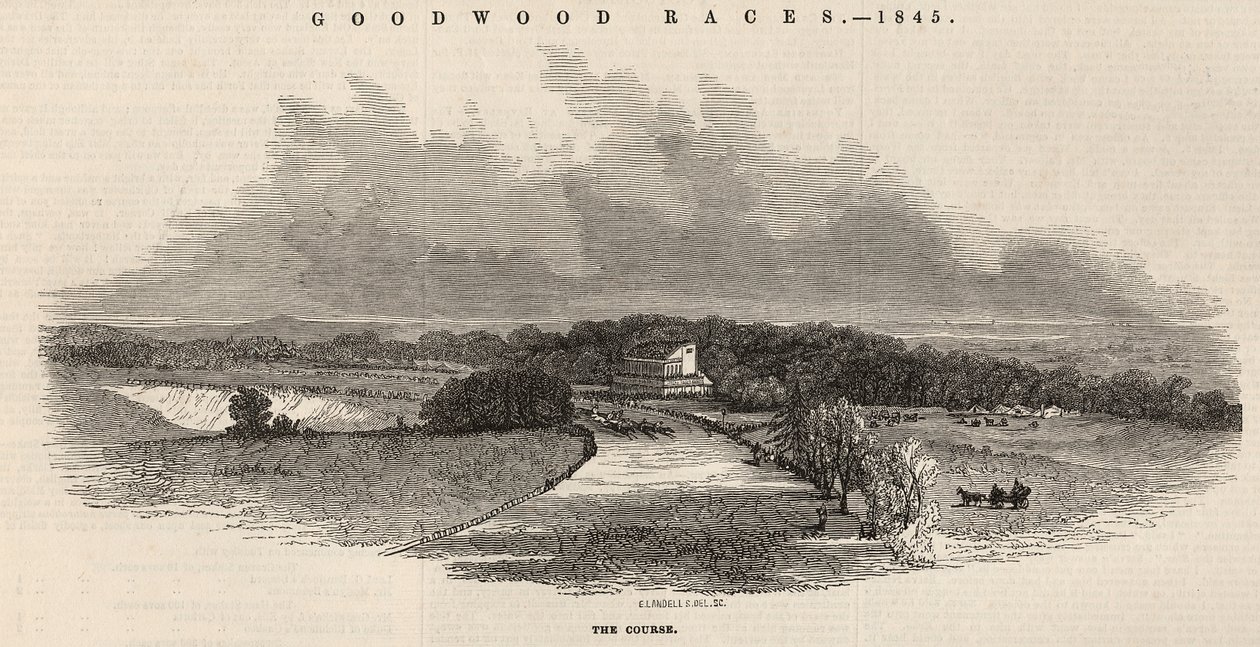 Goodwood-Rennen: die Strecke, aus 