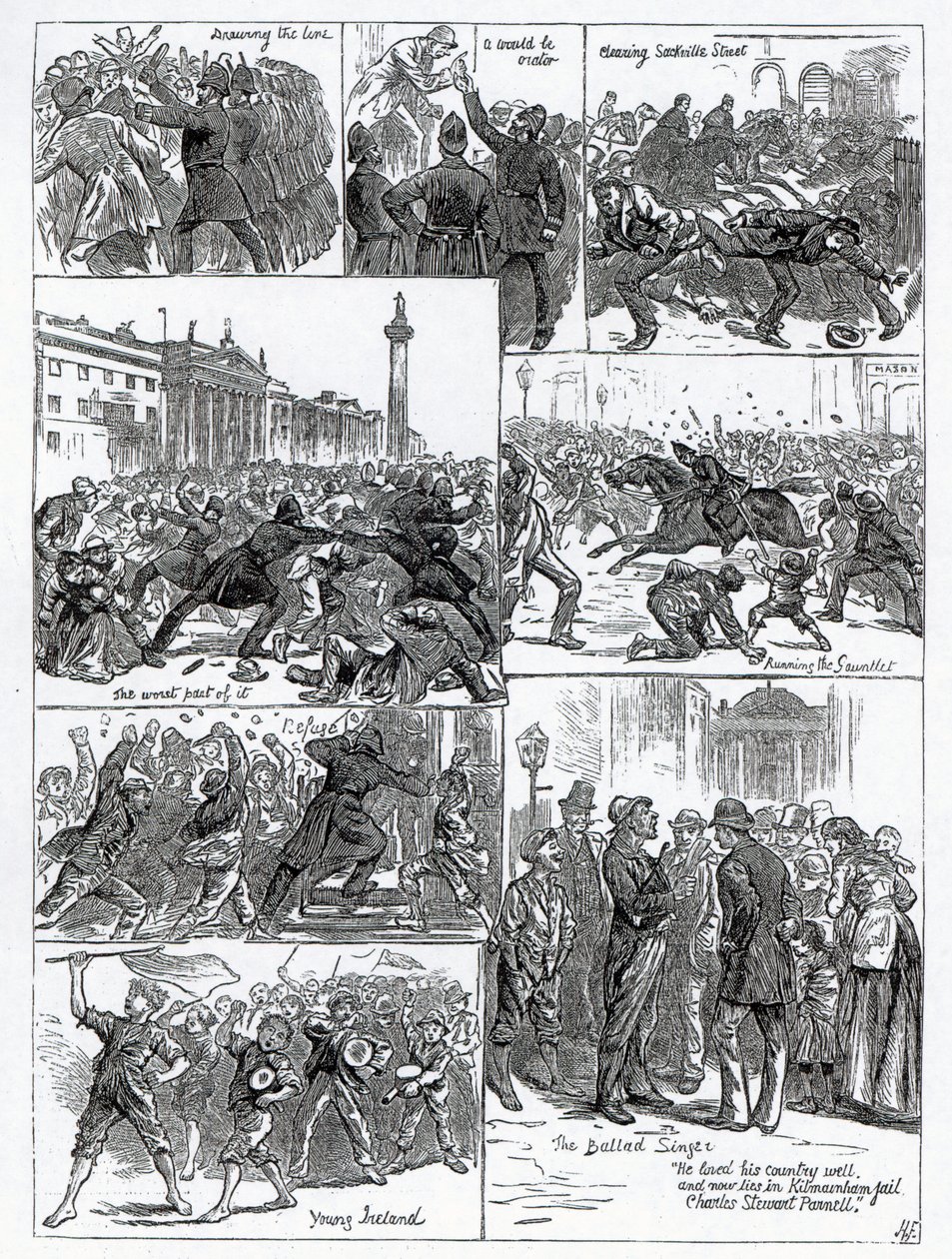 Irische Landliga-Agitation, Illustrationen aus 