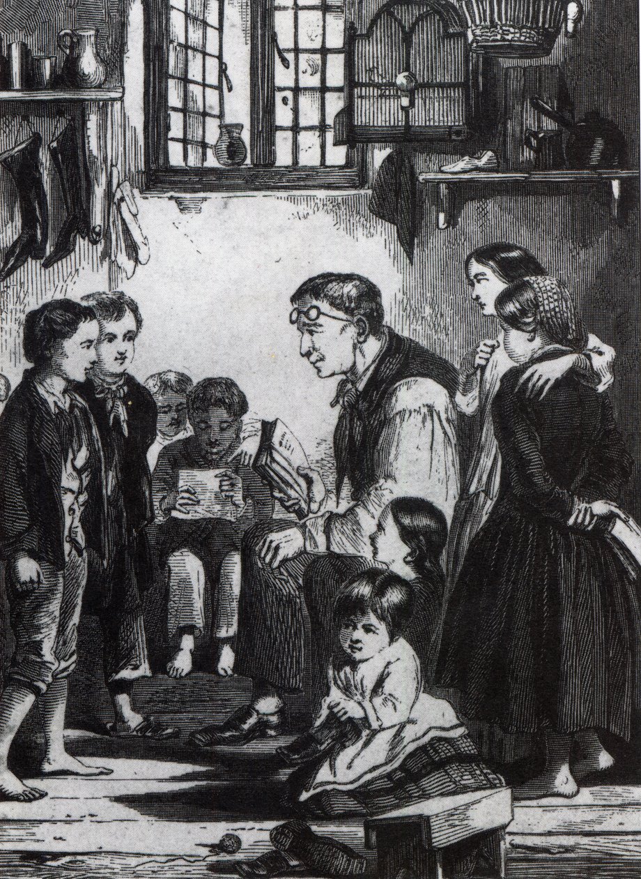 John Pounds unterrichtet Kinder in seinem Haus von English School