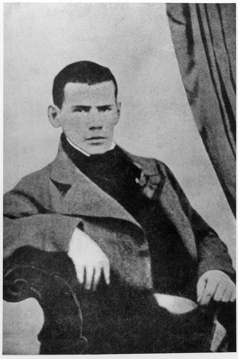 Lew Nikolajewitsch Tolstoi (1828-1910) als Student von English School