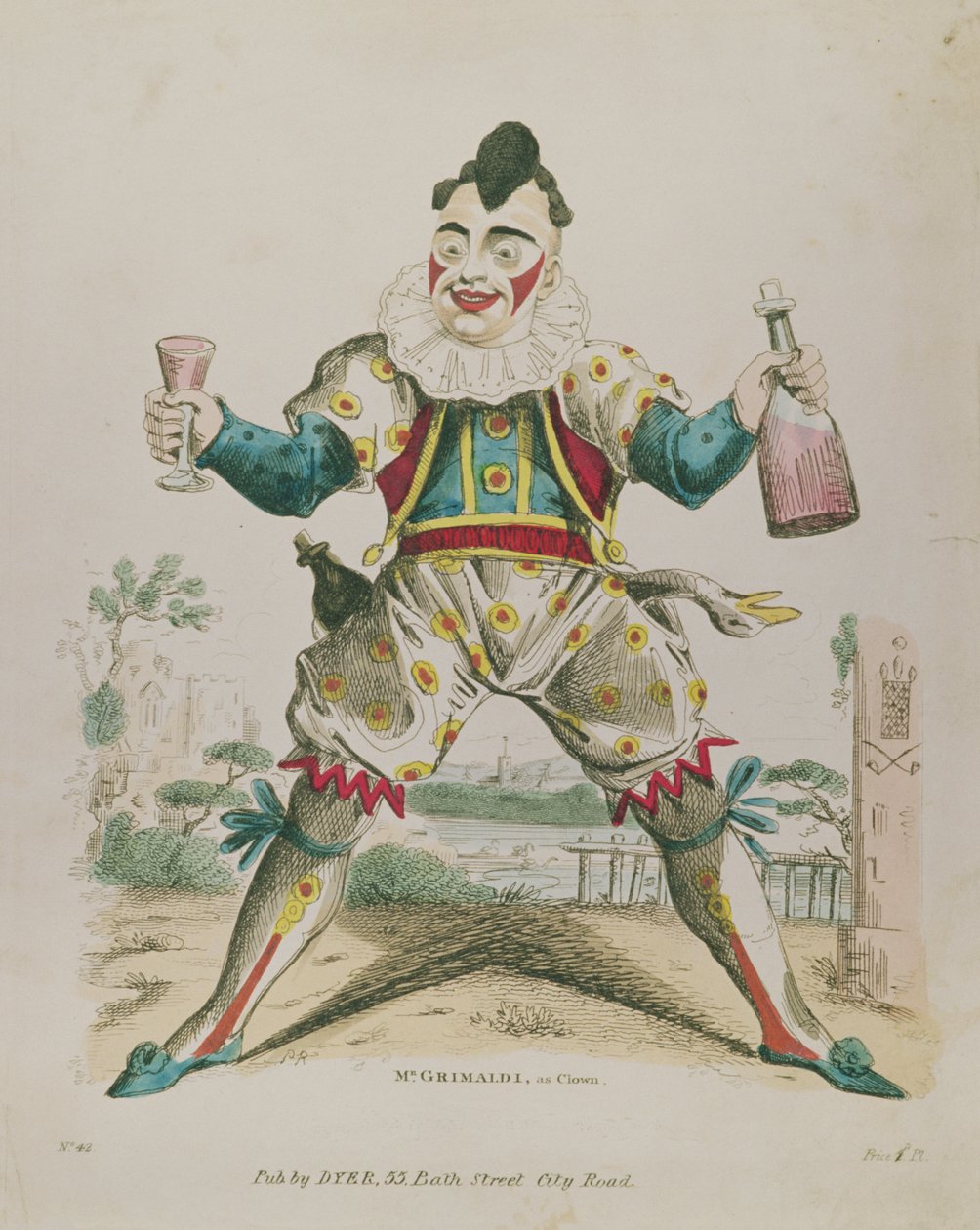 Mr. Grimaldi als Clown von English School