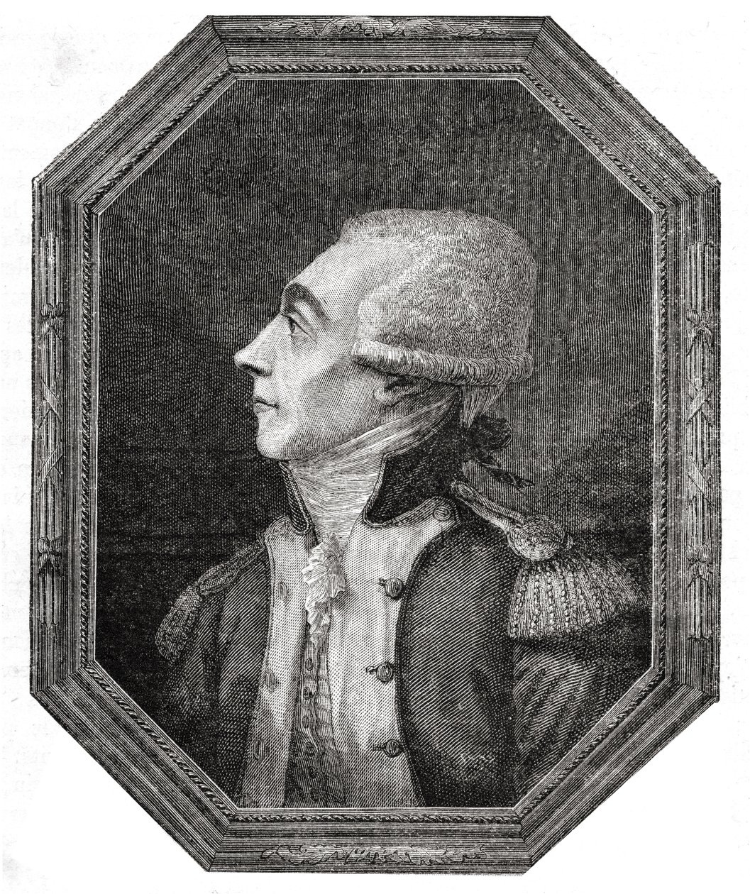 Porträt von Marie-Joseph-Paul-Yves-Roch-Gilbert du Motier de La Fayette (1757-1834) von English School