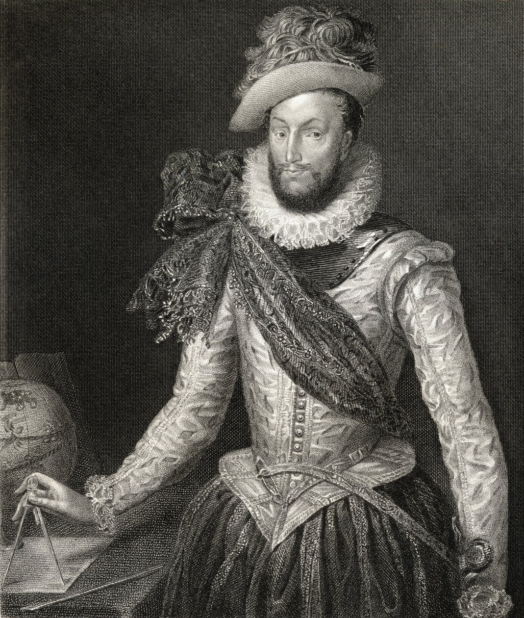 Porträt von Sir Walter Raleigh (1554-1618) aus 