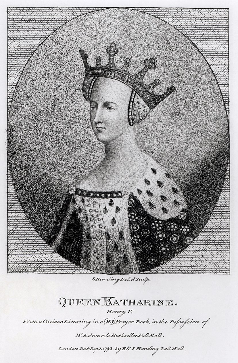 Königin Katherine (1401-37) veröffentlicht 1792 von English School