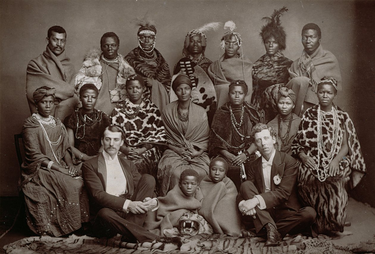 Der Afrikanische Eingeborenenchor, 1891 von English School