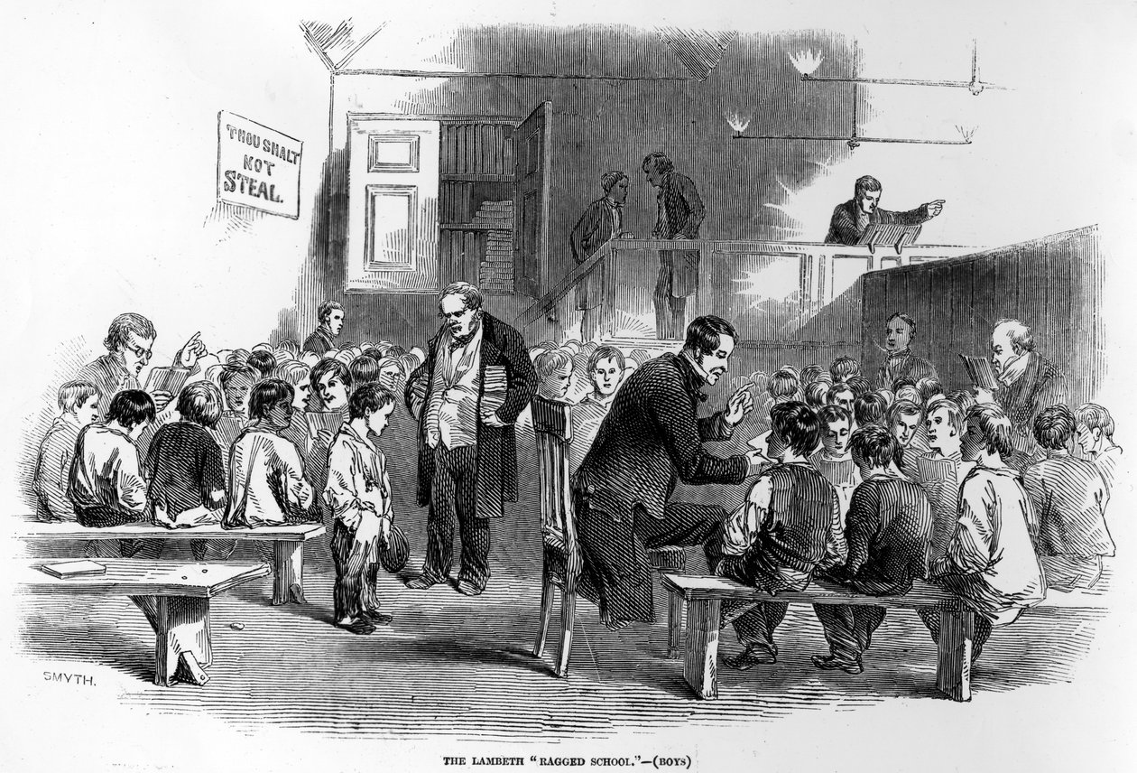 Die Lambeth Ragged School, Illustration aus 