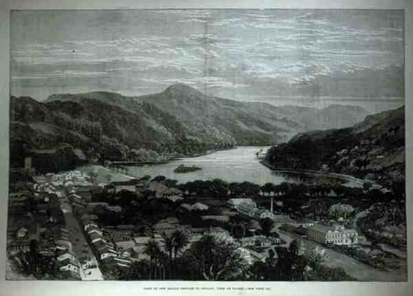 Besuch der Seefahrerprinzen in Ceylon: Blick auf Kandy von English School