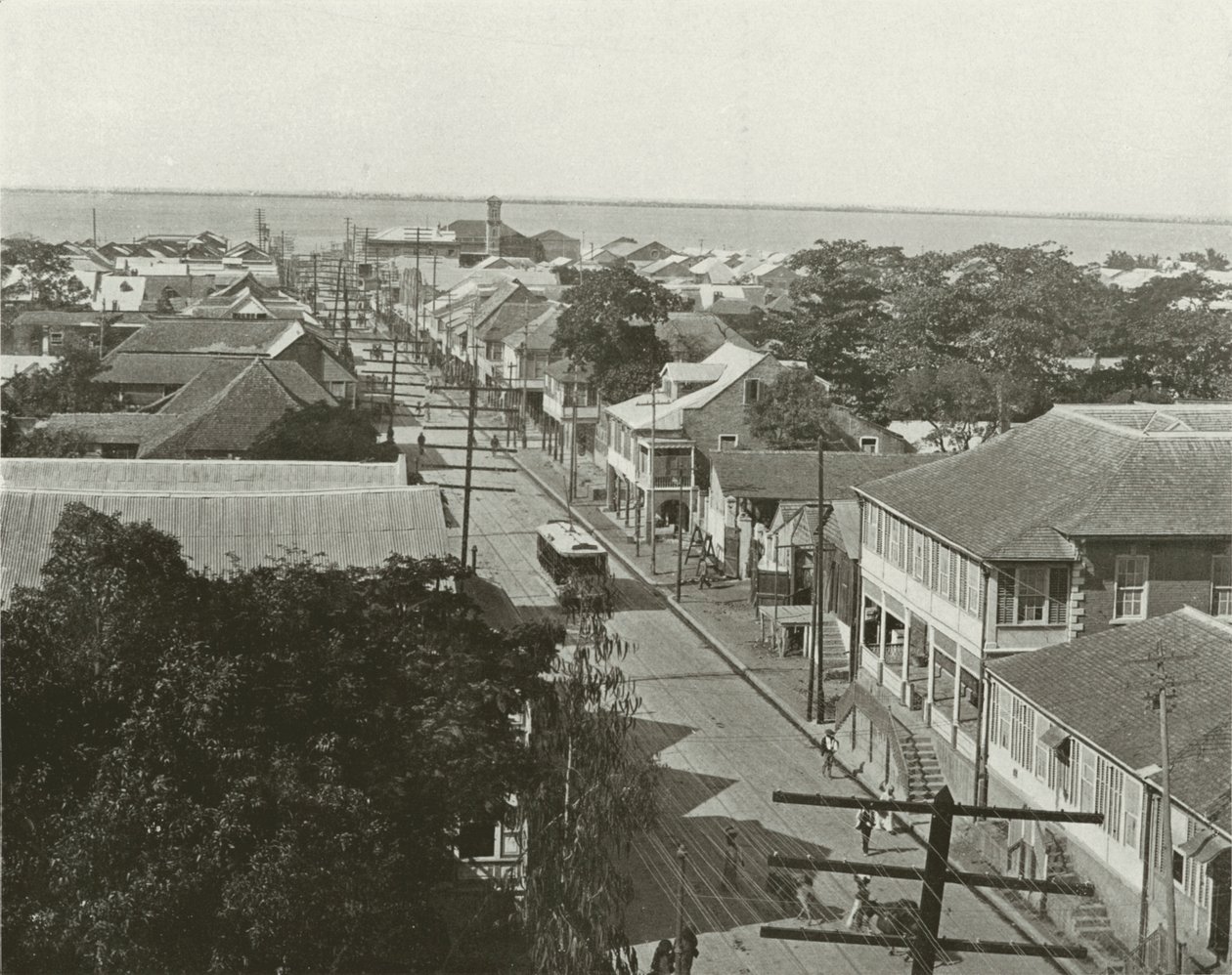Jamaika: Old King Street Blick nach Süden, Kingston von English Photographer