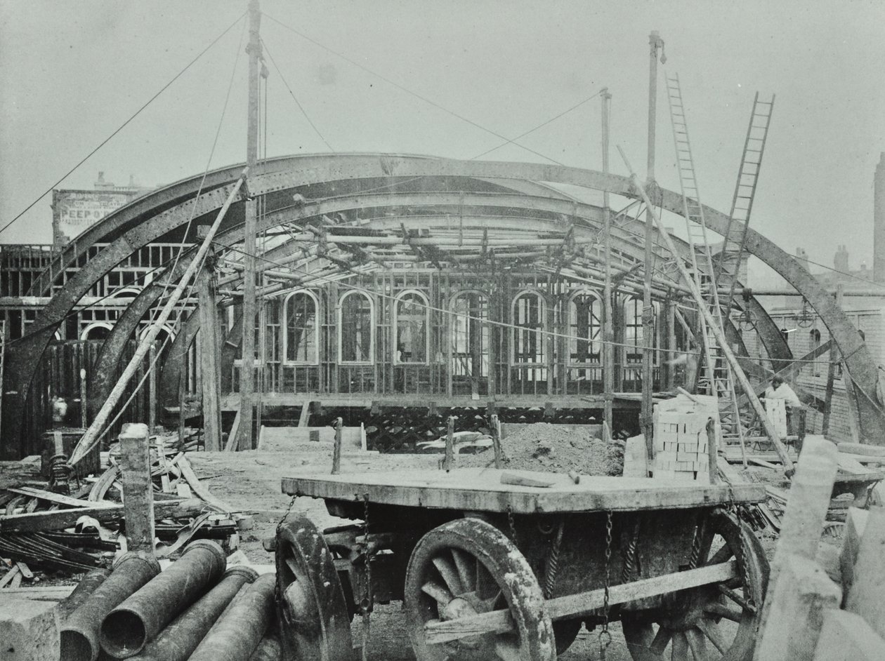 Kings Cross Station: Bauarbeiten im Gange, 1862 von English Photographer