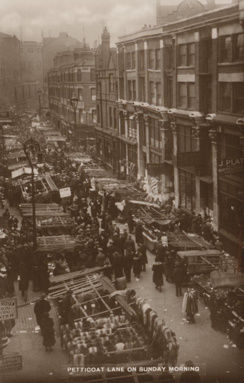 Petticoat Lane, London, am Sonntagmorgen von English Photographer