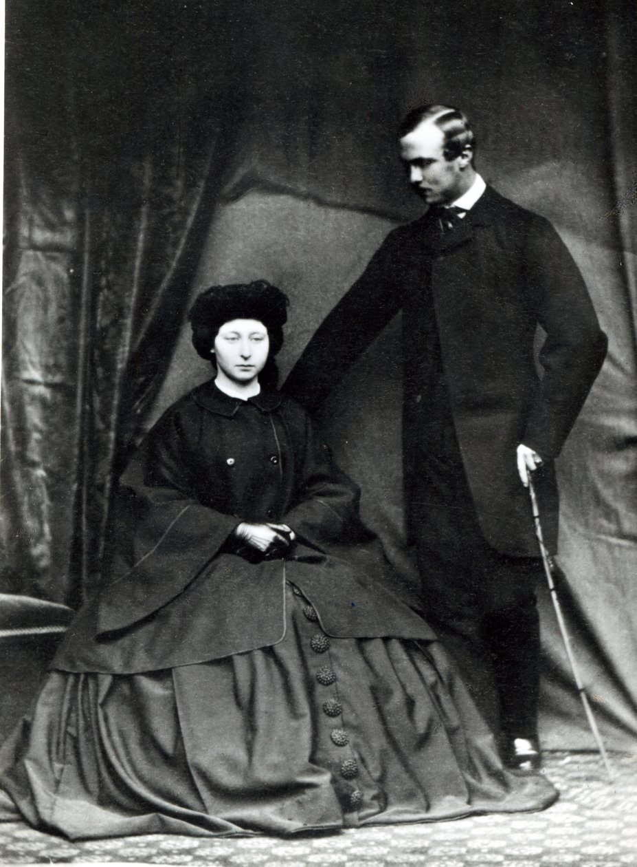 Prinzessin Alice und Prinz Ludwig von Hessen, 1860 von English Photographer