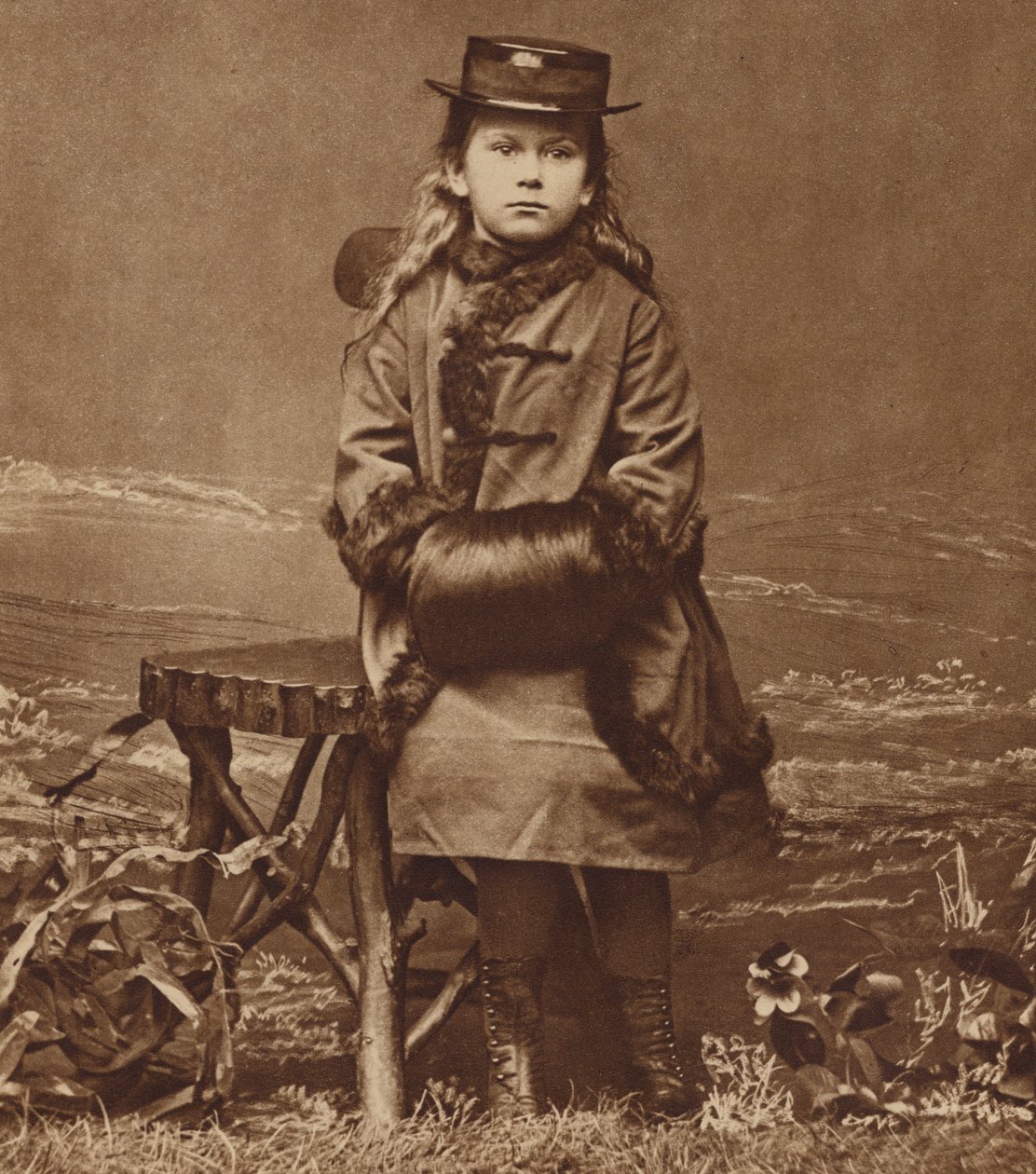 Prinzessin May, die zukünftige Königin Mary, im Alter von sechs Jahren von English Photographer