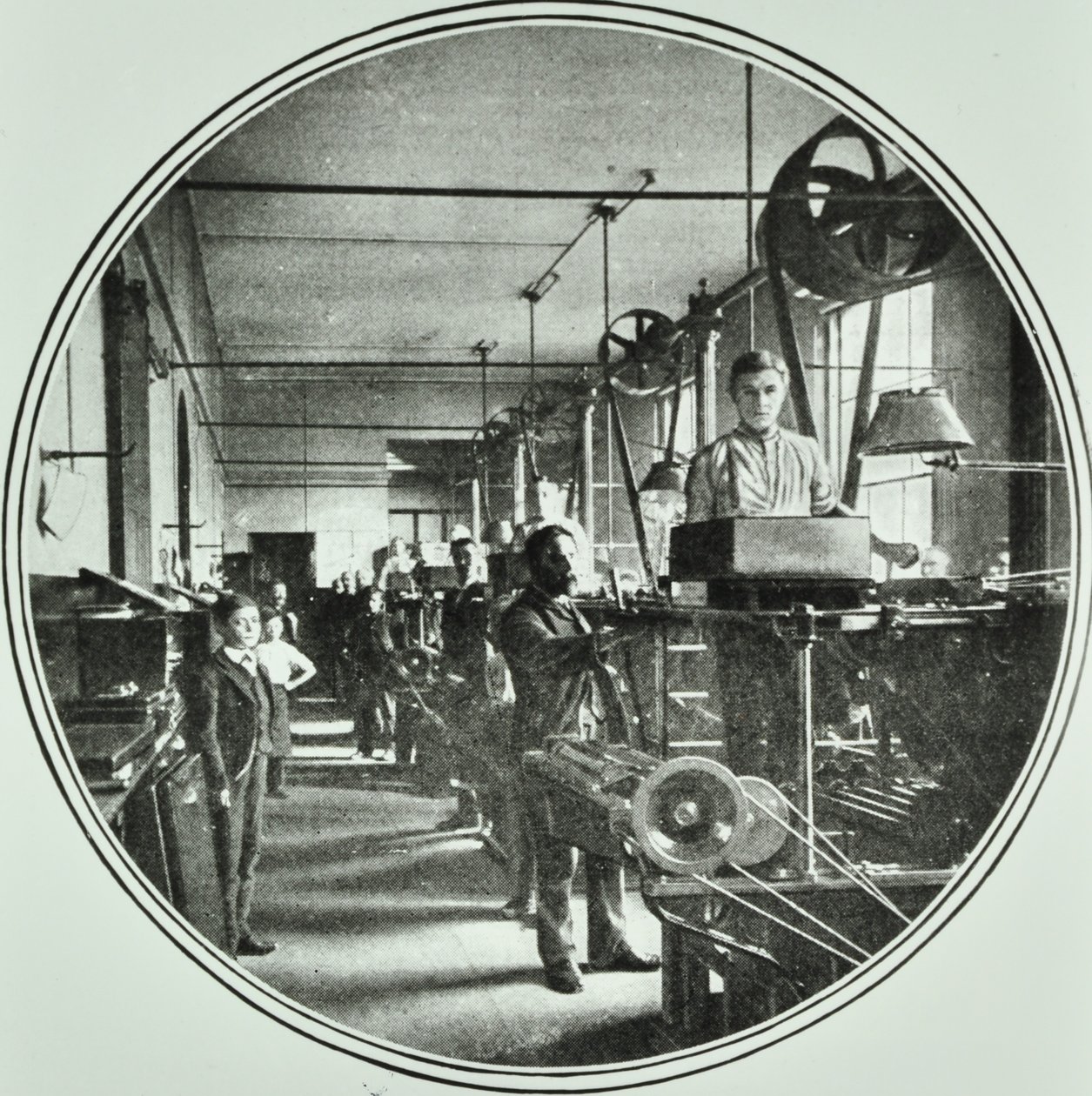 Druckabteilung, Bank of England, Threadneedle Street, City of London, 1890 von English Photographer