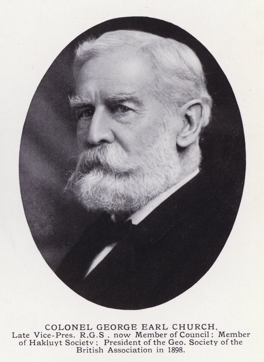 Prominente Männer von London: Colonel George Earl Church von English Photographer