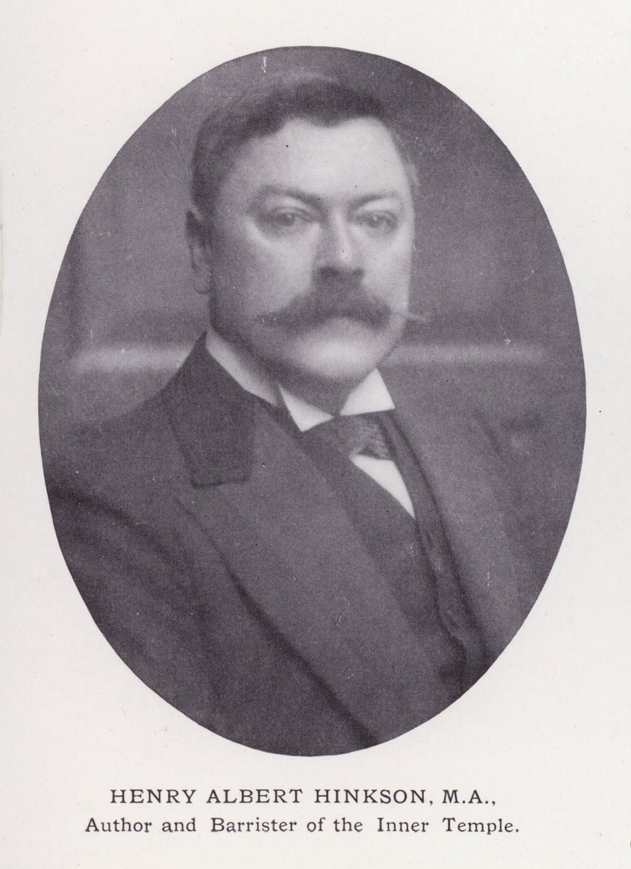 Prominente Männer von London: Henry Albert Hinkson von English Photographer
