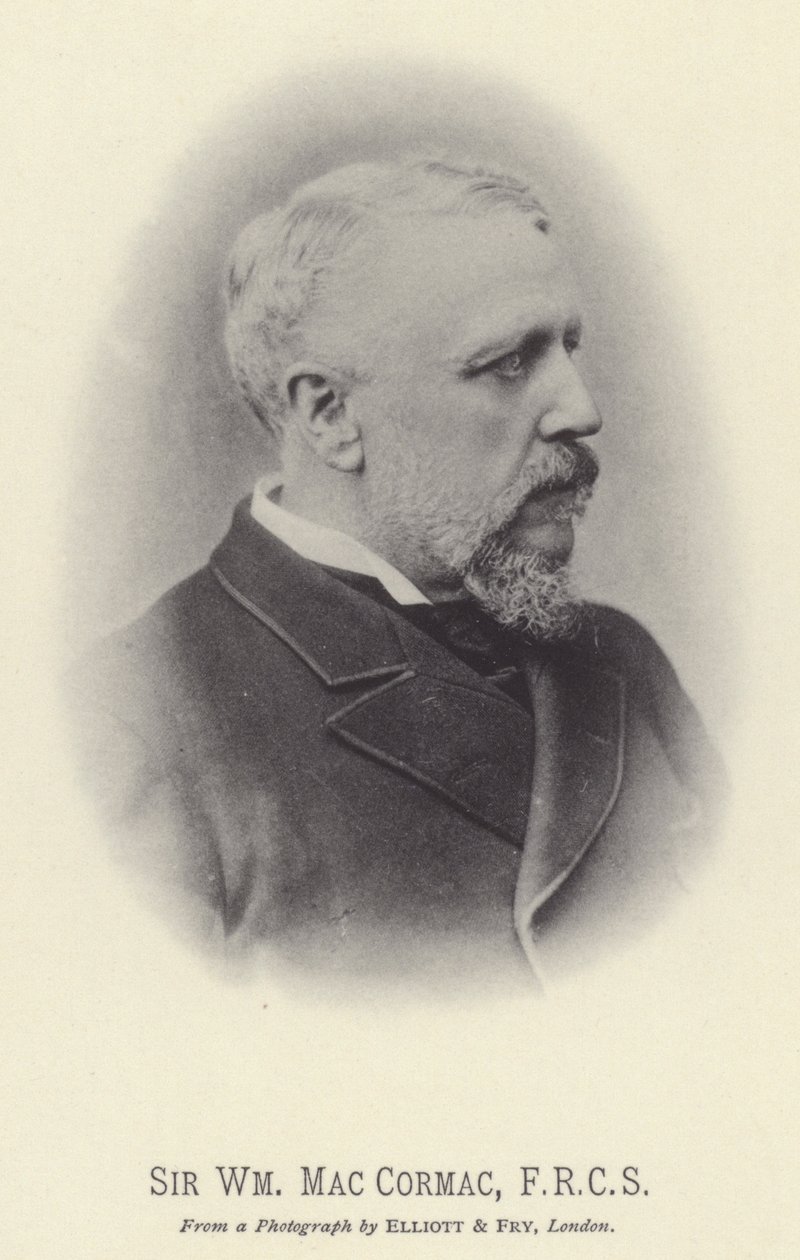 Sir William MacCormac, FRCS (s/w Foto) von English Photographer